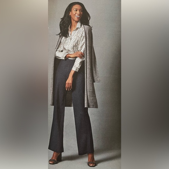 J. McLaughlin Pants & Jumpsuits J Mclaughlin Dark Grey Pinstripe